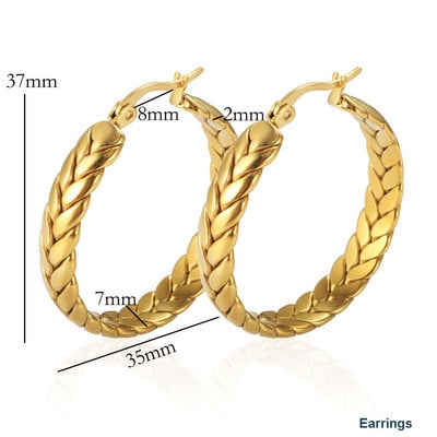 Nerūdijančio plieno aukštos poliruotos persidengiančios pintos gyvatės kaulo grandinės karoliai apyrankės auskarai moterims vyriški papuošalų rinkinys