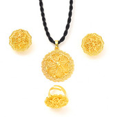 Naujausi Etiopijos papuošalų rinkiniai Pakabukai Auskarai Žiedai Afrikos Eritrėjos Habesha Vestuvių Sužadėtuvių Dovanos