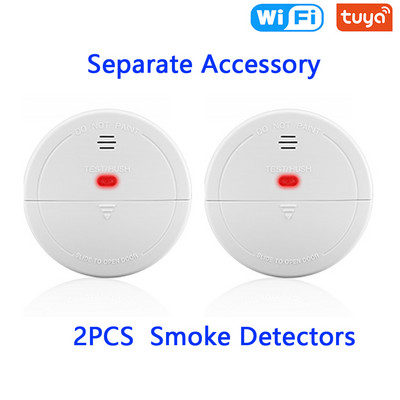 Elecpow Tuya Smart Home WIFI GSM apsaugos signalizacijos sistema Belaidė įsilaužimo judesio detektorius dūmų durų langų jutiklis IP kamera