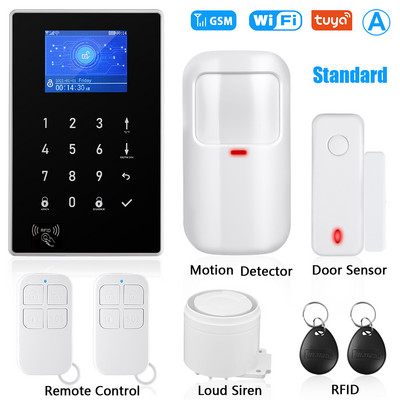 Elecpow Tuya Smart Home WIFI GSM apsaugos signalizacijos sistema Belaidė įsilaužimo judesio detektorius dūmų durų langų jutiklis IP kamera