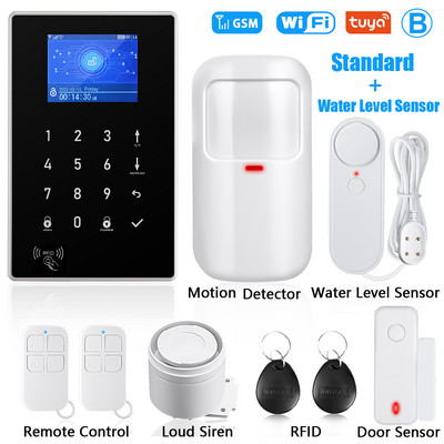 Elecpow Tuya Smart Home WIFI GSM apsaugos signalizacijos sistema Belaidė įsilaužimo judesio detektorius dūmų durų langų jutiklis IP kamera