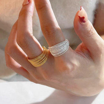 Преувеличени пръстени с метални топки за жени, пънк момиче, хип-хоп, Harajuku, злато, сребро, цвят, отворен пръстен, чар, бижута, аксесоари, подаръци