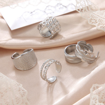 Skyrim από ανοξείδωτο ατσάλι ανοιχτά γυναικεία δαχτυλίδια ρυθμιζόμενο Geometric Moon Star Finger Ring 2023 Fashion Jewelry Lover Gifts Χονδρική