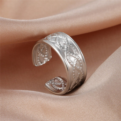 Skyrim Inele deschise pentru femei din oțel inoxidabil, inel de deget cu stea geometrică, ajustabil, 2023, bijuterii de modă, cadouri pentru iubitori, comerț cu ridicata