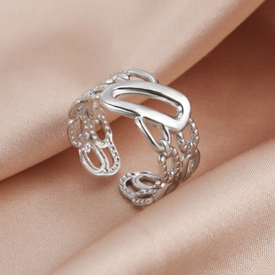 Skyrim Inele deschise pentru femei din oțel inoxidabil, inel de deget cu stea geometrică, ajustabil, 2023, bijuterii de modă, cadouri pentru iubitori, comerț cu ridicata