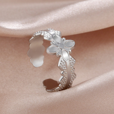 Skyrim Inele deschise pentru femei din oțel inoxidabil, inel de deget cu stea geometrică, ajustabil, 2023, bijuterii de modă, cadouri pentru iubitori, comerț cu ridicata