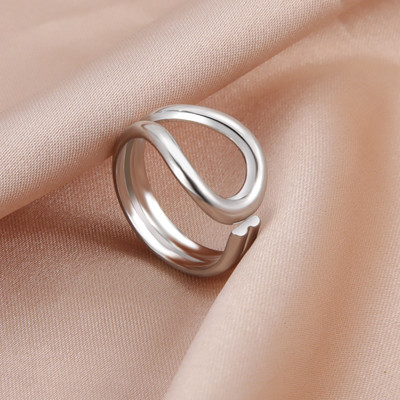 Skyrim Inele deschise pentru femei din oțel inoxidabil, inel de deget cu stea geometrică, ajustabil, 2023, bijuterii de modă, cadouri pentru iubitori, comerț cu ridicata