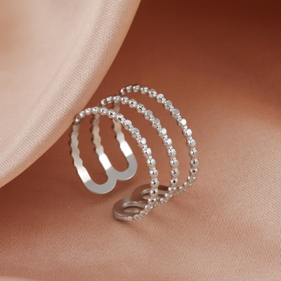 Skyrim Inele deschise pentru femei din oțel inoxidabil, inel de deget cu stea geometrică, ajustabil, 2023, bijuterii de modă, cadouri pentru iubitori, comerț cu ridicata