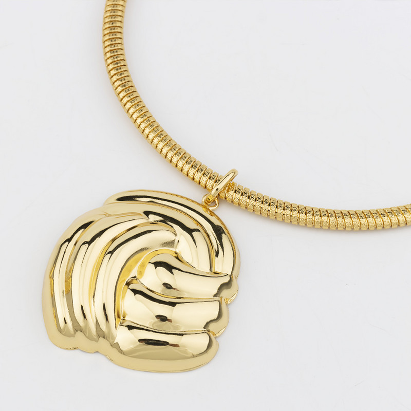 Prabangus moteriškų papuošalų rinkinys Aukso spalvos karoliai didelis apskritimas auskarai apyrankės žiedas madingoms moterims Dubajaus Afrikos vakarėlio papuošalai