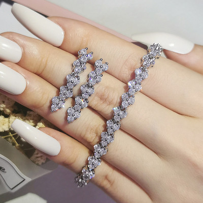 2023 m. naujas prabangus rožinio aukso sidabro spalvos atviras reguliuojamas papuošalų rinkinys moterims Vestuvių nuotakos dovana Dubajus Turkijos musulmonas J6238