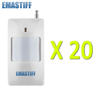 Nemokamas pristatymas Aukštos kokybės Namų įsilaužimo Apsaugos signalizacija 10/20/50/100vnt Baltas infraraudonųjų spindulių detektorius belaidė GSM signalizacija 433 MHZ