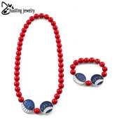 Portgas D Ace karoliai Luffy Red Beads karoliai apyrankės Cosplay kaklo aksesuarai vyrams Choker Kolye baltabarzdžių papuošalai