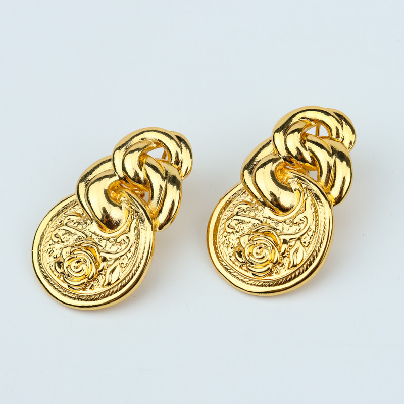 Set mare de bijuterii pentru femei Dubai Mireasa Colier mare Cercei placati cu aur Inel pentru iubitori Accesorii vestimentare de nunta