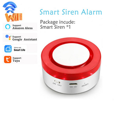 Namų apsaugos nuo įsilaužimo signalizacijos sistema belaidė blykstelėjusi blykstės sirena 433MHz WiFi House Tuya Smart Interconnected App nuotolinio valdymo pultas