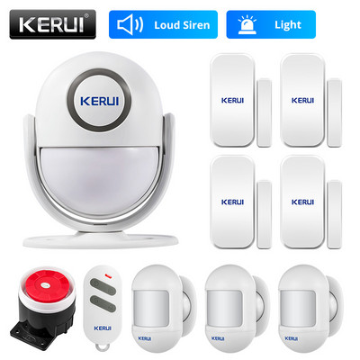 KERUI P6 125dB Bezpečnostný alarm pre domácu garáž Inteligentný detektor pohybu PIR senzor dverí/okien Bezdrôtový alarm proti vlámaniu