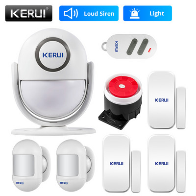 KERUI P6 125dB Bezpečnostný alarm pre domácu garáž Inteligentný detektor pohybu PIR senzor dverí/okien Bezdrôtový alarm proti vlámaniu
