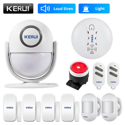 KERUI P6 125dB Bezpečnostný alarm pre domácu garáž Inteligentný detektor pohybu PIR senzor dverí/okien Bezdrôtový alarm proti vlámaniu