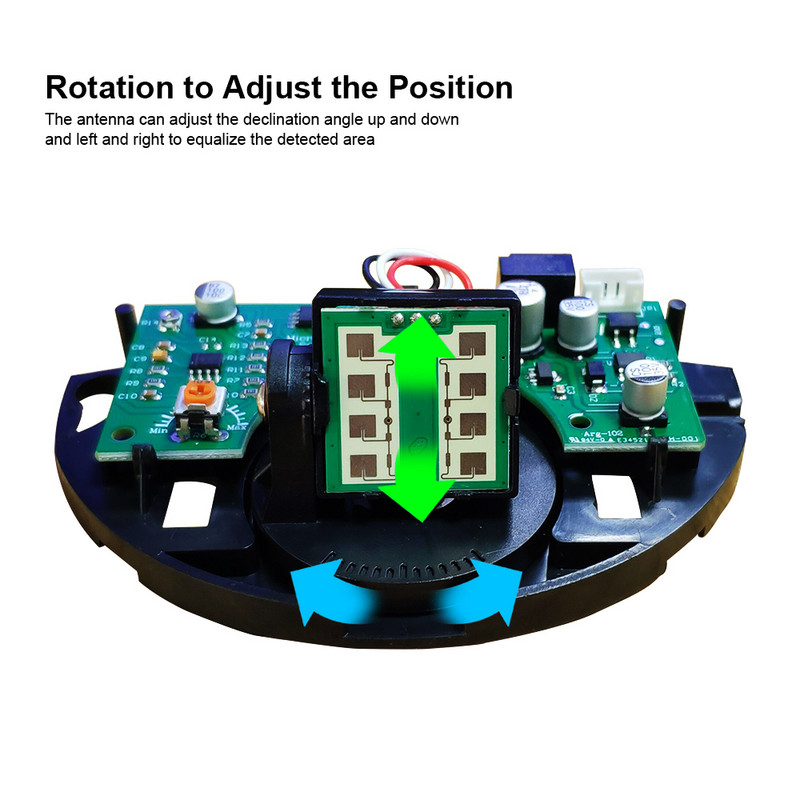 24GHz 3.5m откриване 4X2m покриване на автоматична порта врата микровълнов сензор за движение детектор плъзгаща се въртяща се врата сензор