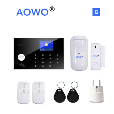 WiFi alarm Tuya bežični sigurnosni alarm 4G podrška Amazon Alexa Google kućna glasovna kontrola s RFID SOS IP kamera GSM alarm kućni