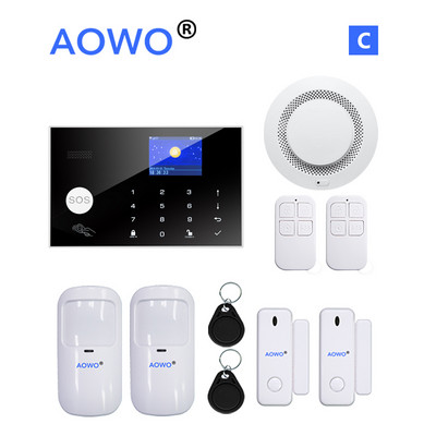 WiFi alarm Tuya bežični sigurnosni alarm 4G podrška Amazon Alexa Google kućna glasovna kontrola s RFID SOS IP kamera GSM alarm kućni