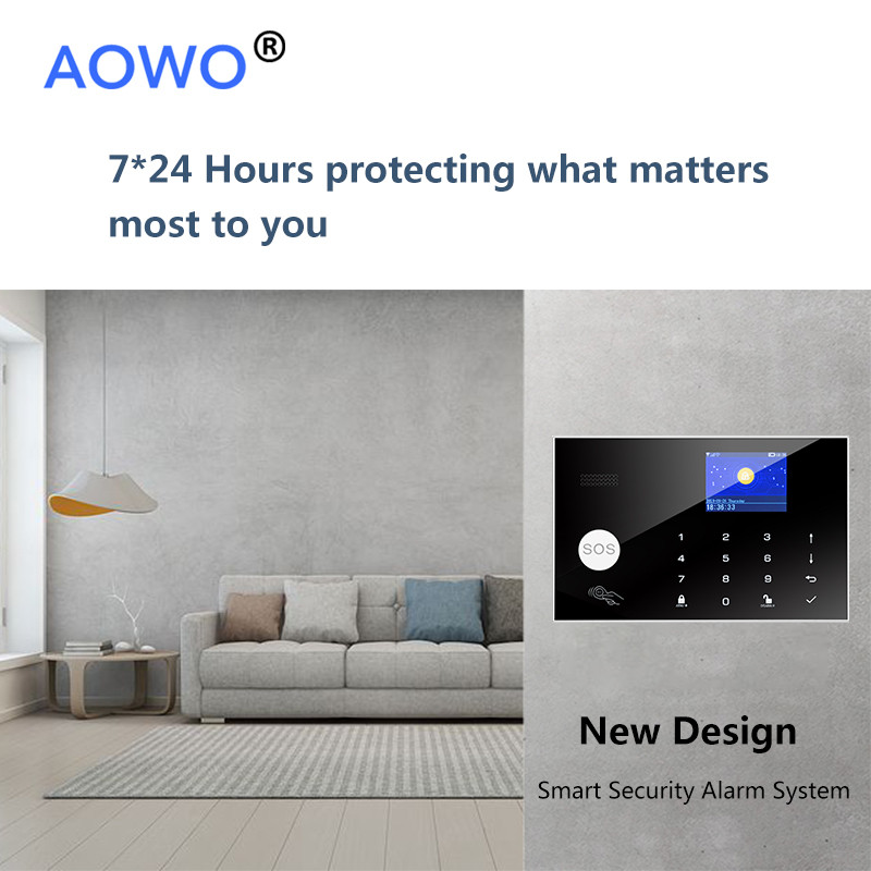 WiFi alarm Tuya bežični sigurnosni alarm 4G podrška Amazon Alexa Google kućna glasovna kontrola s RFID SOS IP kamera GSM alarm kućni