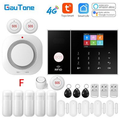 GauTone WIFI+4G GPRS belaidis namų biuro pastato gamykla, ugniai atspari ir įsilaužimo apsaugos signalizacijos sistema APP nuotolinio valdymo pultas