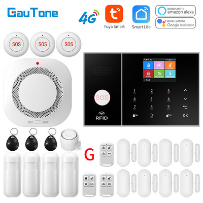 GauTone WIFI+4G GPRS belaidis namų biuro pastato gamykla, ugniai atspari ir įsilaužimo apsaugos signalizacijos sistema APP nuotolinio valdymo pultas