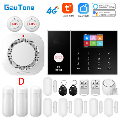 GauTone WIFI+4G GPRS belaidis namų biuro pastato gamykla, ugniai atspari ir įsilaužimo apsaugos signalizacijos sistema APP nuotolinio valdymo pultas