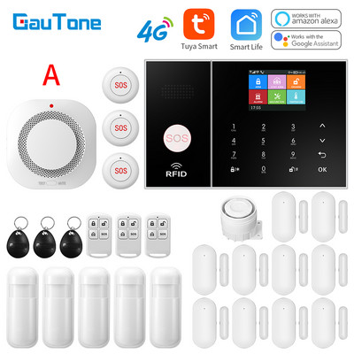 GauTone WIFI+4G GPRS belaidis namų biuro pastato gamykla, ugniai atspari ir įsilaužimo apsaugos signalizacijos sistema APP nuotolinio valdymo pultas