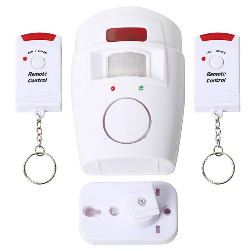 2 daljinska upravljača Bežična kućna sigurnost PIR Alert Infracrveni senzor Alarmni sustav Protuprovalni detektor pokreta Alarm 120DB Sirena