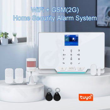TUGARD G20 WIFI GSM Σύστημα συναγερμού ασφαλείας για το σπίτι Tuya Έξυπνο κιτ συναγερμού διαρρηκτών με ασύρματο ανιχνευτή 433 Mhz και αισθητήρα πόρτας