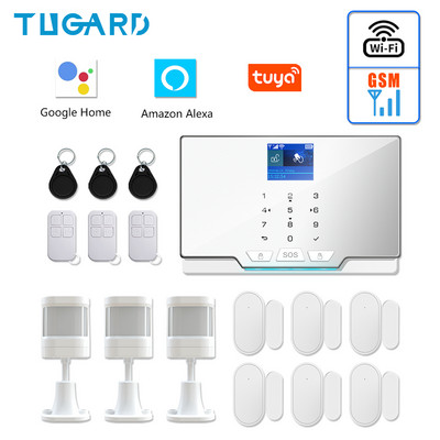 TUGARD G20 WIFI GSM Sistem de alarmă de securitate pentru acasă Kit de alarmă inteligentă Tuya cu detector fără fir de 433Mhz și senzor de ușă