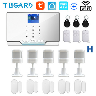 TUGARD G20 WIFI GSM namų apsaugos signalizacijos sistema „Tuya Smart“ įsilaužimo signalizacijos rinkinys su 433Mhz belaidžiu detektoriumi ir durų jutikliu