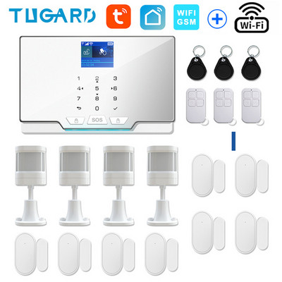 TUGARD G20 WIFI GSM namų apsaugos signalizacijos sistema „Tuya Smart“ įsilaužimo signalizacijos rinkinys su 433Mhz belaidžiu detektoriumi ir durų jutikliu