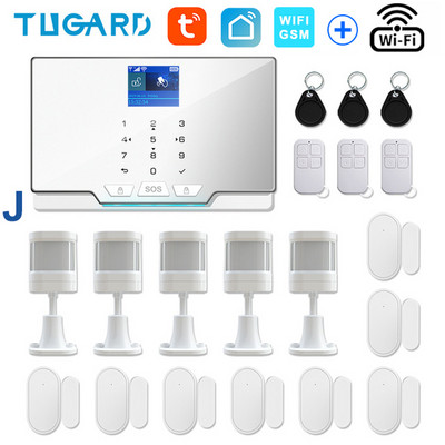 TUGARD G20 WIFI GSM namų apsaugos signalizacijos sistema „Tuya Smart“ įsilaužimo signalizacijos rinkinys su 433Mhz belaidžiu detektoriumi ir durų jutikliu