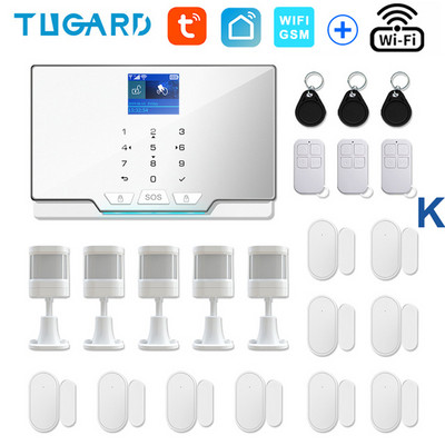 TUGARD G20 WIFI GSM namų apsaugos signalizacijos sistema „Tuya Smart“ įsilaužimo signalizacijos rinkinys su 433Mhz belaidžiu detektoriumi ir durų jutikliu