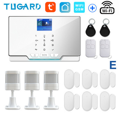 TUGARD G20 WIFI GSM namų apsaugos signalizacijos sistema „Tuya Smart“ įsilaužimo signalizacijos rinkinys su 433Mhz belaidžiu detektoriumi ir durų jutikliu
