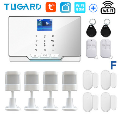 TUGARD G20 WIFI GSM namų apsaugos signalizacijos sistema „Tuya Smart“ įsilaužimo signalizacijos rinkinys su 433Mhz belaidžiu detektoriumi ir durų jutikliu