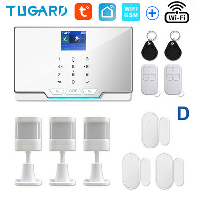 TUGARD G20 WIFI GSM namų apsaugos signalizacijos sistema „Tuya Smart“ įsilaužimo signalizacijos rinkinys su 433Mhz belaidžiu detektoriumi ir durų jutikliu