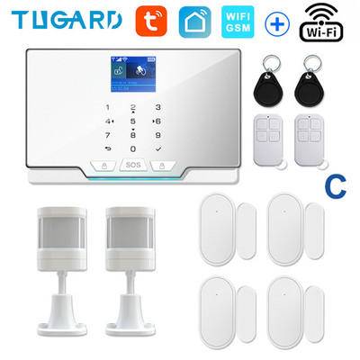 TUGARD G20 WIFI GSM namų apsaugos signalizacijos sistema „Tuya Smart“ įsilaužimo signalizacijos rinkinys su 433Mhz belaidžiu detektoriumi ir durų jutikliu