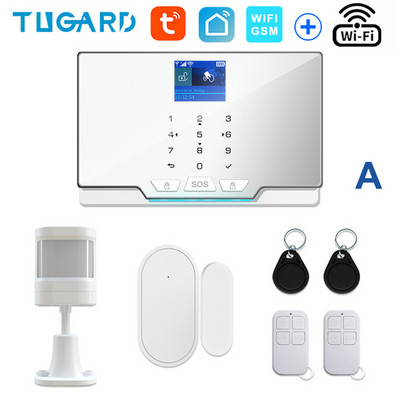 TUGARD G20 WIFI GSM namų apsaugos signalizacijos sistema „Tuya Smart“ įsilaužimo signalizacijos rinkinys su 433Mhz belaidžiu detektoriumi ir durų jutikliu