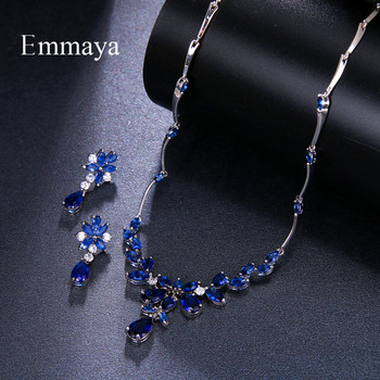 Emmaya Exquisite Pendant shiny Colorful Jewelry Clavicle Party dinner Design Cubic Zircon Pendant Колиета Комплект за дама