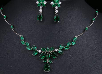 „Emmaya“ išskirtinis pakabukas, blizgus spalvingas papuošalas Raktinių kauliukų vakarienės dizaino kubinių cirkonio pakabukų karolių rinkinys moteriai