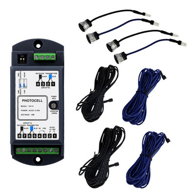 10 m vienkartinis spindulys Automatinis stumdomų durų vartų atidarytuvas saugos jutiklis spinduliuoja infraraudonųjų spindulių fotoelementus