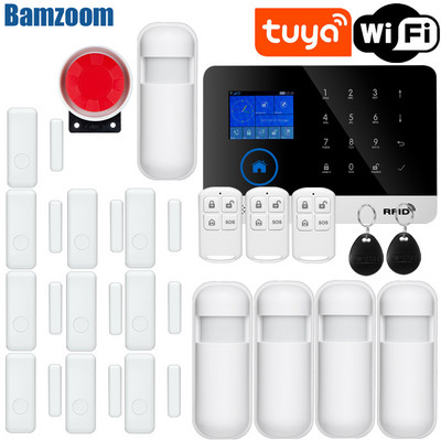 PG103 W2B GSM alarmni sustav za kućnu protuprovalnu sigurnost 433MHz WiFi GSM alarm Bežična kontrola aplikacije Tuya Smart House