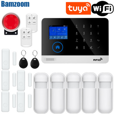 PG103 W2B GSM alarmni sustav za kućnu protuprovalnu sigurnost 433MHz WiFi GSM alarm Bežična kontrola aplikacije Tuya Smart House