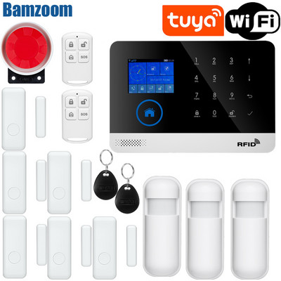 PG103 W2B GSM alarmni sustav za kućnu protuprovalnu sigurnost 433MHz WiFi GSM alarm Bežična kontrola aplikacije Tuya Smart House