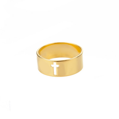 Minimalistiniai vikingų runų žiedai moterims nerūdijančio plieno geometrinis kryžiaus pirštų žiedas Estetinis kalėdinis papuošalas Dovana bague femme