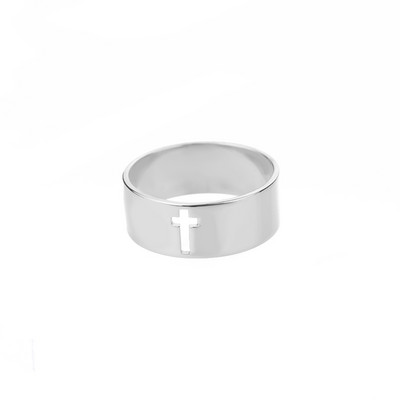 Minimalistiniai vikingų runų žiedai moterims nerūdijančio plieno geometrinis kryžiaus pirštų žiedas Estetinis kalėdinis papuošalas Dovana bague femme