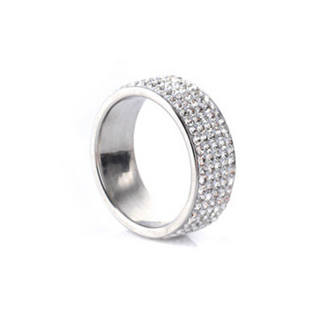 Milangirl Band 5 σειρών Ζιργκόν Δαχτυλίδι Cluster Cubic Zirconia CZ Δαχτυλίδια για γυναίκες Αρραβωνιαστικός Γάμος Εκλεκτά κοσμήματα